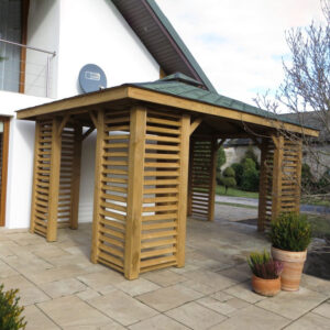 Dřevěný altán čtyřstranný e10 7