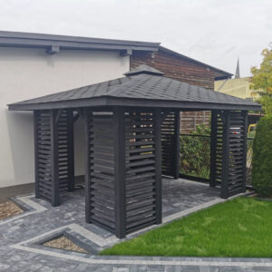 Dřevěný altán čtyřstranný e10 9