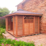 Dřevěný altán čtyřstranný e10a 1