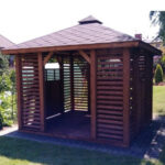 Dřevěný altán čtyřstranný e10a 5