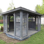 Dřevěný altán čtyřstranný e10a 8