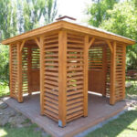 Dřevěný altán čtyřstranný e10a 9