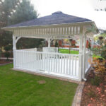 Dřevěný altán čtyřstranný g9 1