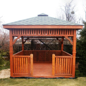 Dřevěný altán čtyřstranný g9 2