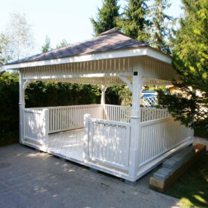 Dřevěný altán čtyřstranný g9 4