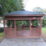 Dřevěný altán čtyřstranný g9 9