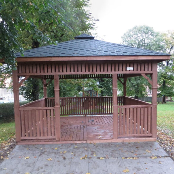 Dřevěný altán čtyřstranný g9 9