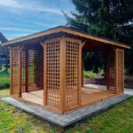 Dřevěný altán čtyřstranný h2 1