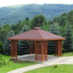 Dřevěný altán čtyřstranný h2 11