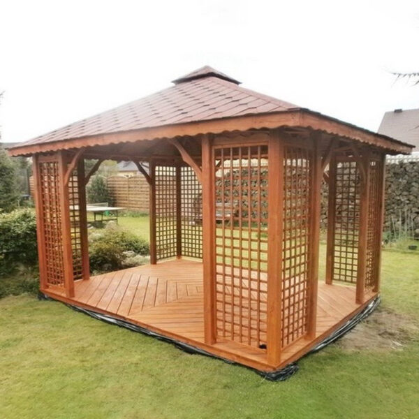 Dřevěný altán čtyřstranný h2 12
