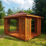 Dřevěný altán čtyřstranný h2 2