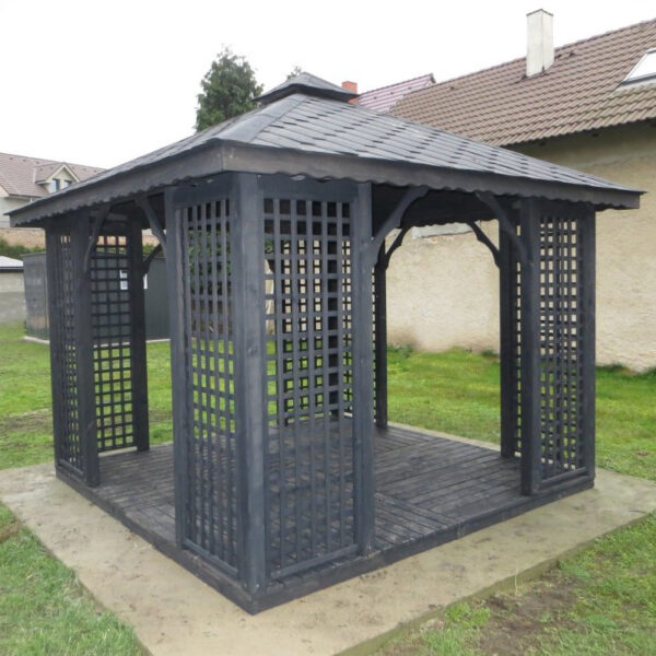 Dřevěný altán čtyřstranný h2 6