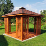 Dřevěný altán čtyřstranný h2 8