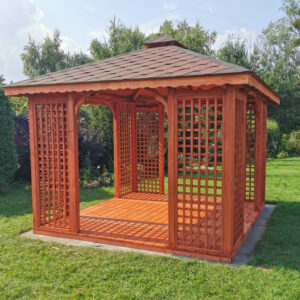 Dřevěný altán čtyřstranný h2 9