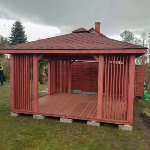 Dřevěný altán čtyřstranný i15 3