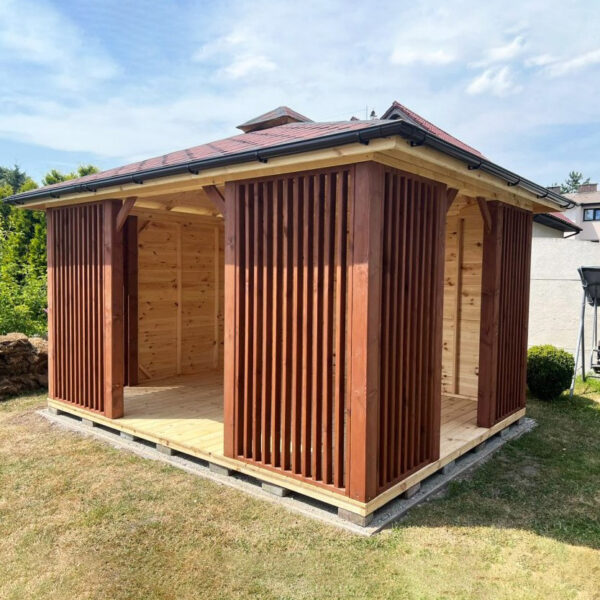 Dřevěný altán čtyřstranný i15 9