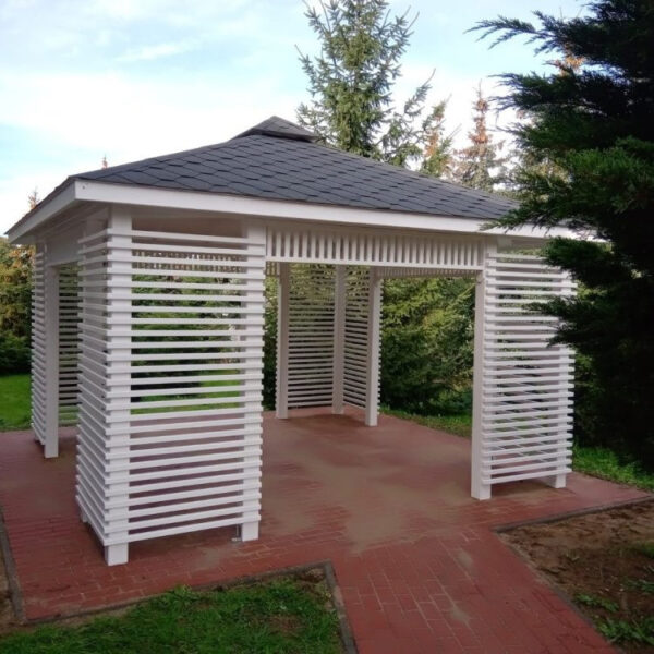 Dřevěný altán čtyřstranný j10b 12