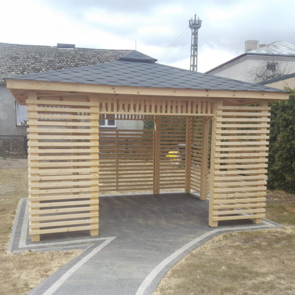 Dřevěný altán čtyřstranný j10b 3