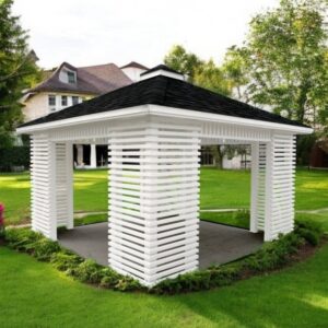 Dřevěný altán čtyřstranný j10b