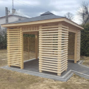 Dřevěný altán čtyřstranný j10b 6