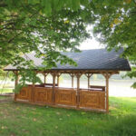 Dřevěný altán čtyřstranný party 7