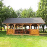 Dřevěný altán čtyřstranný party 9