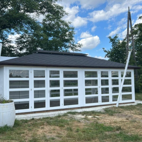 Dřevěný altán čtyřstranný prosklený s14 2