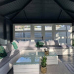 Dřevěný altán čtyřstranný prosklený s14 3