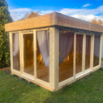 Dřevěný altán čtyřstranný prosklený s16 2