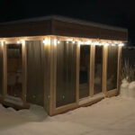 Dřevěný altán čtyřstranný prosklený s16 3