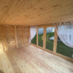 Dřevěný altán čtyřstranný prosklený s16 4