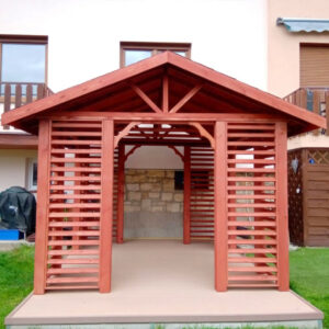 Dřevěný altán čtyřstranný sedlo 1
