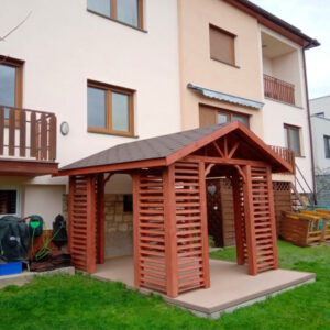 Dřevěný altán čtyřstranný sedlo 2