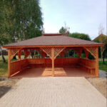 Dřevěný altán čtyřstranný terasa 6 2