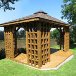 Dřevěný altán čtyřstranný tradicional 1