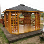 Dřevěný altán čtyřstranný tradicional 2