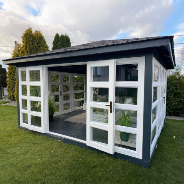 Dřevěný altán čtyřstranný výhled zimní zahrada 14 11