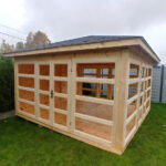 Dřevěný altán čtyřstranný výhled zimní zahrada 14 12