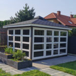 Dřevěný altán čtyřstranný výhled zimní zahrada 14 13