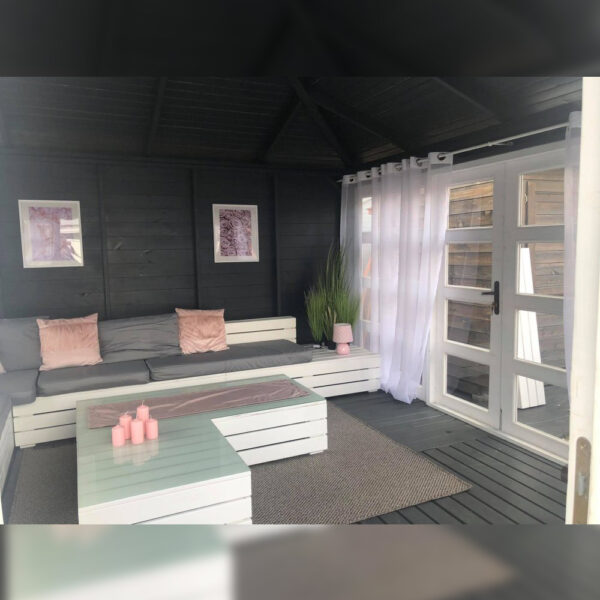 Dřevěný altán čtyřstranný výhled zimní zahrada 14 15