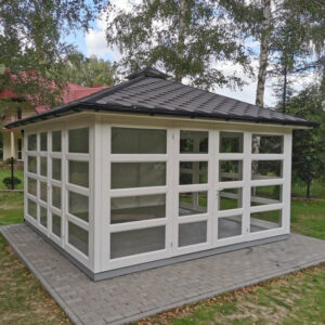 Dřevěný altán čtyřstranný výhled zimní zahrada 14 2