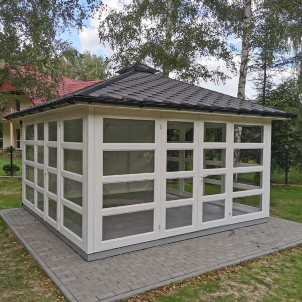 Dřevěný altán čtyřstranný výhled zimní zahrada 14 2