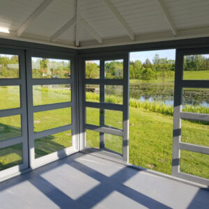 Dřevěný altán čtyřstranný výhled zimní zahrada 14 3