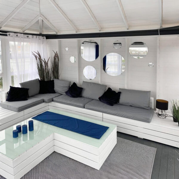 Dřevěný altán čtyřstranný výhled zimní zahrada 14 4