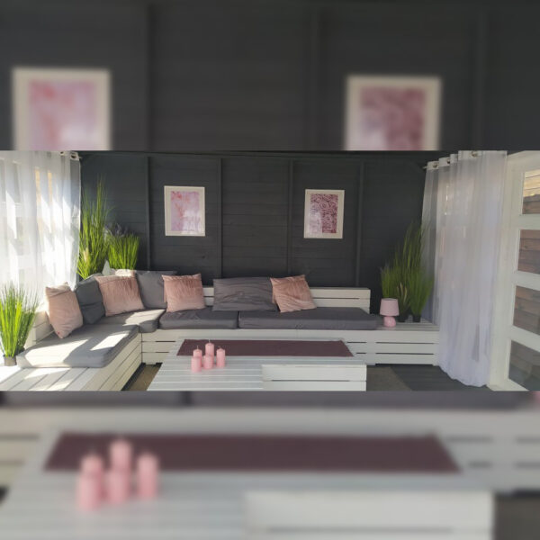 Dřevěný altán čtyřstranný výhled zimní zahrada 14 7