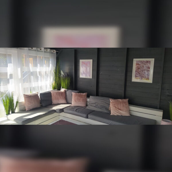 Dřevěný altán čtyřstranný výhled zimní zahrada 14 9