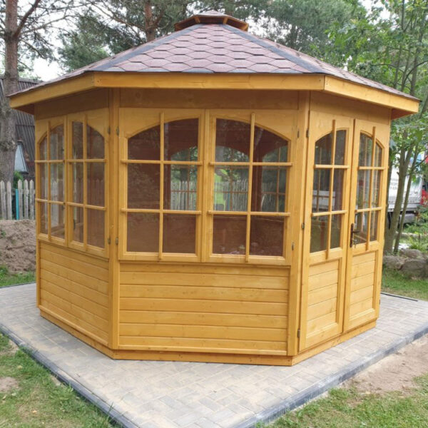 Dřevěný altán oktagon 10