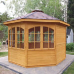 Dřevěný altán oktagon 9