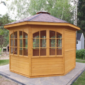 Dřevěný altán oktagon 9
