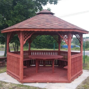 Dřevěný altán šestistranný a2 10